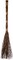 Cinnamon Twig Broom 36in (1 Pack) - Rustic Fall Broom Decor – for Halloween Porch or Entryway - Real Stick Witch Broom Decorations Wrapped in Jute Rope - Autumn Thanksgiving Display